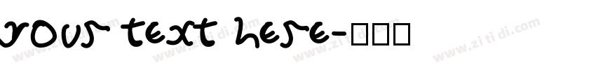 your text here字体转换
